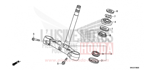 STEERING STEM NC750XDG de 2016